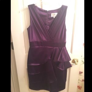 SD collection purple midi dress